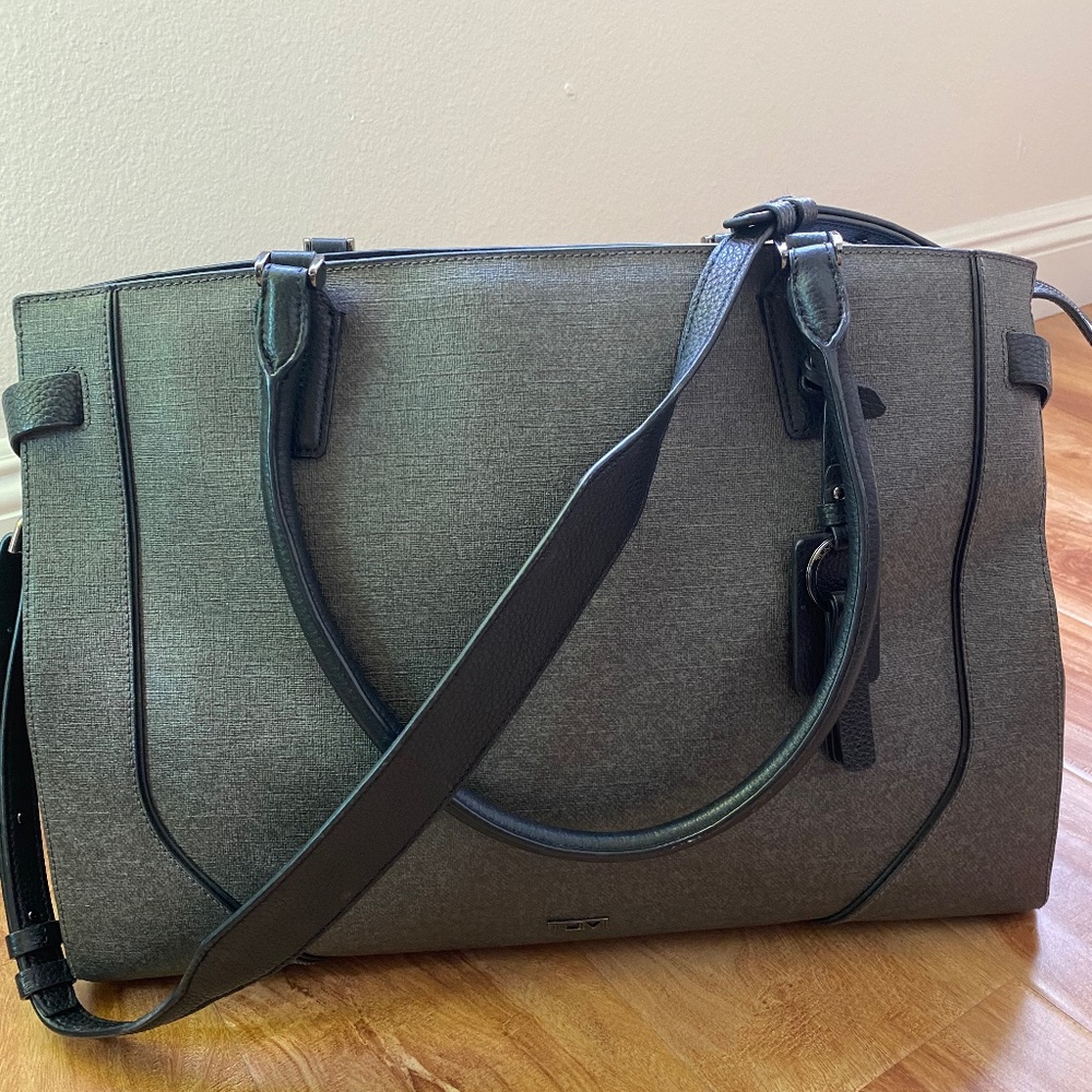 Stanton Rosalind Grey Leather Tote